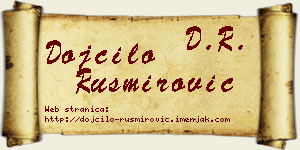 Dojčilo Rusmirović vizit kartica